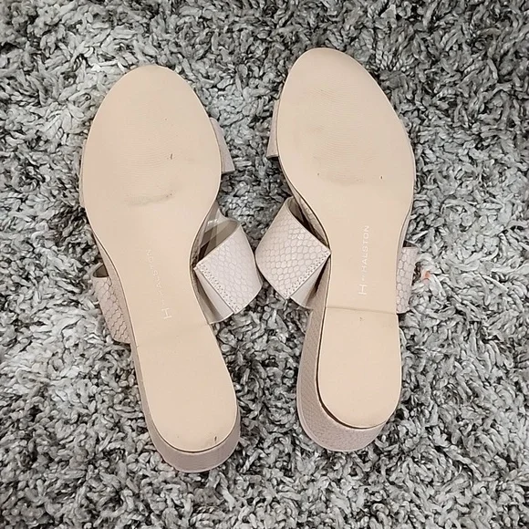 H by Halston Wedge Snake Slide Sandals - Picture 7 of 7